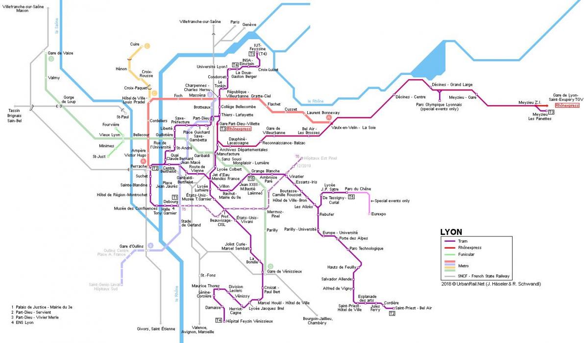里昂铁路地图